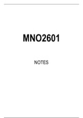 MNO2601 Summarised Study Notes