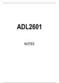 ADL2601 STUDY NOTES