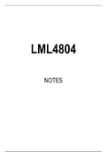 LML4804 Summarised Study Notes