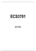 ECS3701 STUDY NOTES