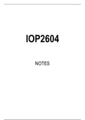 IOP2604 Summarised Study Notes