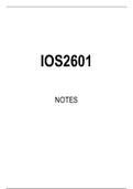 IOS2601 Summarised Study Notes