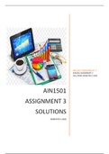 AIN1501 ASSIGNMENT 3 SOLUTIONS SEMESTER 2 2020
