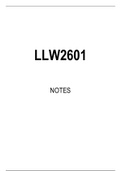 LRM2601 Summarised Study Notes