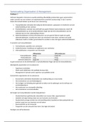 Organisation & Management PGO Samenvatting (FSWSB-1060)