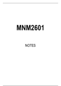 MNM2601 Summarised Study Notes