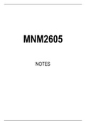 MNM2605 Summarised Study Notes