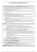 NUR4187¬ Public Family and Community Health Exam 2 Review,  NUR 4187 Public, Family, and Community Health,  Rasmussen College