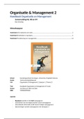 Handboek Organisatie en Management (9e druk; Samenvatting H6, H8 & H9)