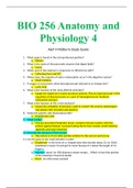 Chamberlain College Nursing BIO 256 Anatomy and Physiology 4 A&P 4 Midterm Study Guide LATEST 2020/2021{Already the attempted Score is an A} 100%