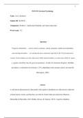 Essay Forensic Psychology (PSY3376) - problem 3