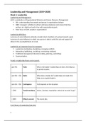 Leadership and Management All Notes (Pre-Master/Transition Minor), grade 8.0