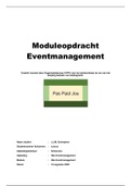 NCOI / Schoevers Moduleopdracht Eventmanagement cijfer 9