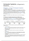 Computer Systems: A Programmer's Perspective Chapter 1