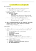 NUR 2115 Exam 1, Exam 2 and Exam 3 Concept Review/ NUR2115 Exam 1, Exam 2 and Exam 3 Study Guide (Latest) - Fundamentals of Professional Nursing: Rasmussen College (Best Preparation Document, Download to Achieve Grade A)