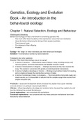 Genetics, Ecology & Evolution - Biology year 1