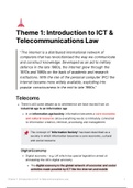 KUB 420 Theme 1: Introduction to ICT Telecommunications Law
