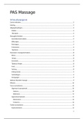 Samenvatting PAS Massage