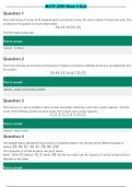 MATH 225N Week 4 Quiz / MATH225 Week 4 assignment : Central Tendency Q & A (NEWEST, 2020) : Chamberlain College of Nursing(Latest complete solution, Download to Score A)