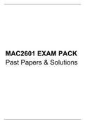 MAC2601, FAC2601, MNP3701 & FIN2602 EXAM REVISION NOTES