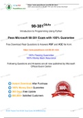 Microsoft Technology Associate 98-381 Practice Test, 98-381 Exam Dumps 2020 Update