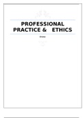 PROFESSIONAL PRACTICE &   ETHICS