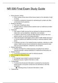 NR599 Final Exam, Final Study Guide and Midterm Study Guide, NR 599: Nursing Informatics for Advanced Practice: Chamberlain College of Nursing (MCQs, True/False, Essay Questions with Answers)