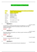BSC 2347 Final Exam (5 Versions) / BSC2347 Final Exam (Latest-2020): Human anatomy and physiology II: Rasmussen College |100% Correct Answers, Download to Score A|