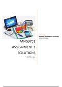 MNG3701 ASSIGNMENT 1 SOLUTIONS SEMESTER 2 2020