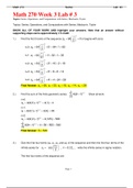Math 270 Week 3 Lab # 3 Applied Calculus II Questions With Answers