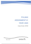 PVL2602 Assignment 01 Semester 2 2020