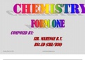 Chemistry for Form 1