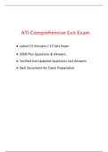 ATI PROCTORED EXAM : COMPREHENSIVE , FUNDAMENTALS, COMMUNITY HEALTH , LEADERSHIP, LEADERSHIP MANAGEMENT, MATERNAL NEWBORN , MATERNITY, MED-SURG , MENTAL HEALTH, PEDIATRIC, PHARMACOLOGY ( Multiple Versions, Latest- 2020) (ALL IN ONE, COMPLETE GUIDE)