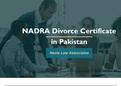 Get Nadra Divorce Certificate in Pakistan With Legal Way