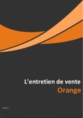 Portfolio Frans 4 verkoopsgesprek "Orange" 