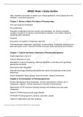 NR565 / NR 565: Advanced Pharmacology Fundamentals Week 1 Quiz Study Outline Chamberlain College Of Nursing