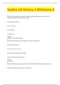 Sophia US History 1 Milestone 4 &lpar;2020&sol;2021&rpar; With Answers 