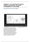 Summary of Neurology Chapter 3 - An overview of nervous system and muscles. Technical investigations in neurology