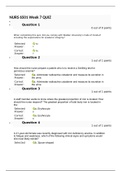 NURS 6501N Week 7 Quiz 5 - 04 Sets (140 Question and Answers)