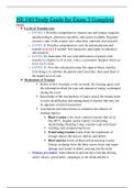 NR 340 Study Guide for Exam 3 Complete Graded A