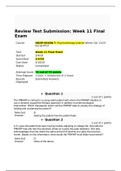 NUNP 6640N-7; Week 11 Final Exam; 75/75 Points