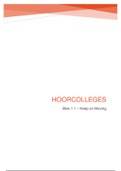 Hoorcolleges Keep on Moving (blok 1.1)