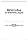 Samenvatting hemato-oncologie 