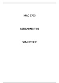 MAC 3703 Assignment 1 Semester 2