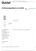 RN Pharmacology Online Practice 2020 B Flashcards &lowbar; Quizlet