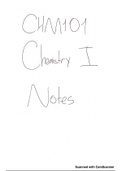 CHM101 - Chemistry 1 Notes