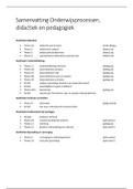 samenvatting onderwijsprocessen, didactiek en pedagogiek (21677)