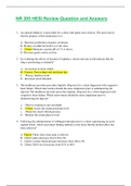 NR 305 HESI  Final Exam Review Questions and Answers Updated 2020(With highlighted answers for easier revision).