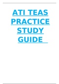 ATI TEAS EXAM STUDY GUIDE UPDATED 2020 / 2021 (30 SECTIONS) 