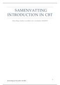 Samenvatting CBT hele cursus vertaald naar Nederlands